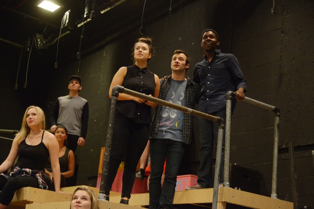 "Merrily We Roll Along" is the second Strother Theatre show this semester where students cover songs by Stephen Sondheim. The play is a musical with a plot that goes backwards. PHOTO PROVIDED BY KRISTIN RAMEY