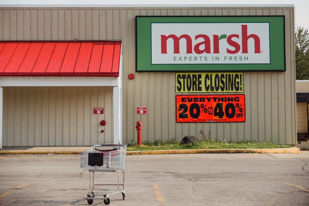 Marsh stores in Indiana and Western Ohio announced that all 44 of its remaining stores could be closed down&nbsp;in the next 60 days or earlier if the company is unsuccessful in its efforts to find a buyer or business partner. Reagan Allen // DN