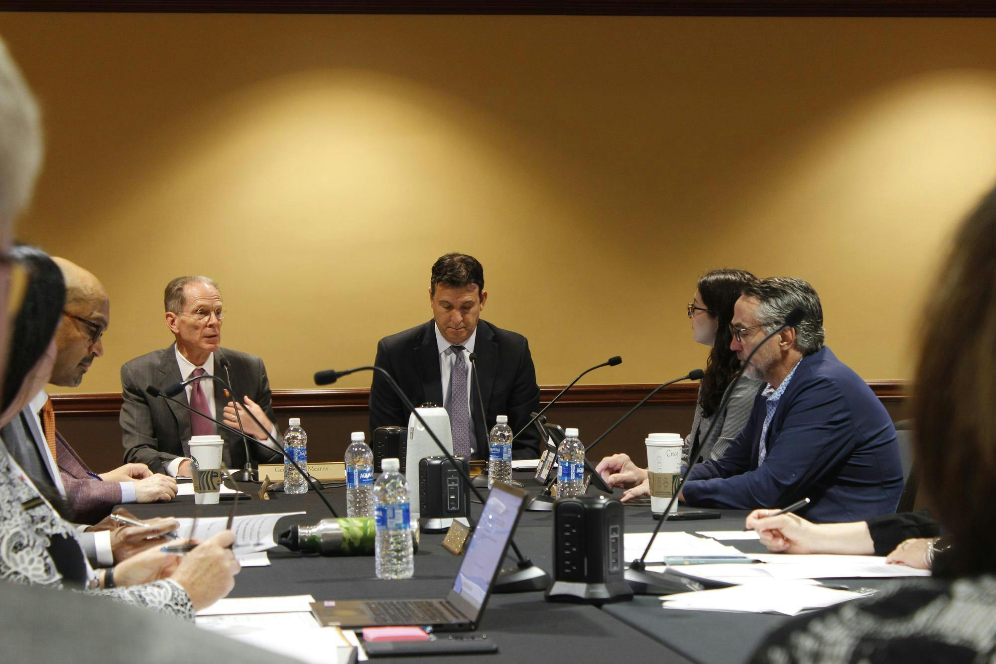 Ball State's Board of Trustees holds special meeting at the university's L.A Pittenger Student Center Forum Room April 17. Katherine Hill, DN