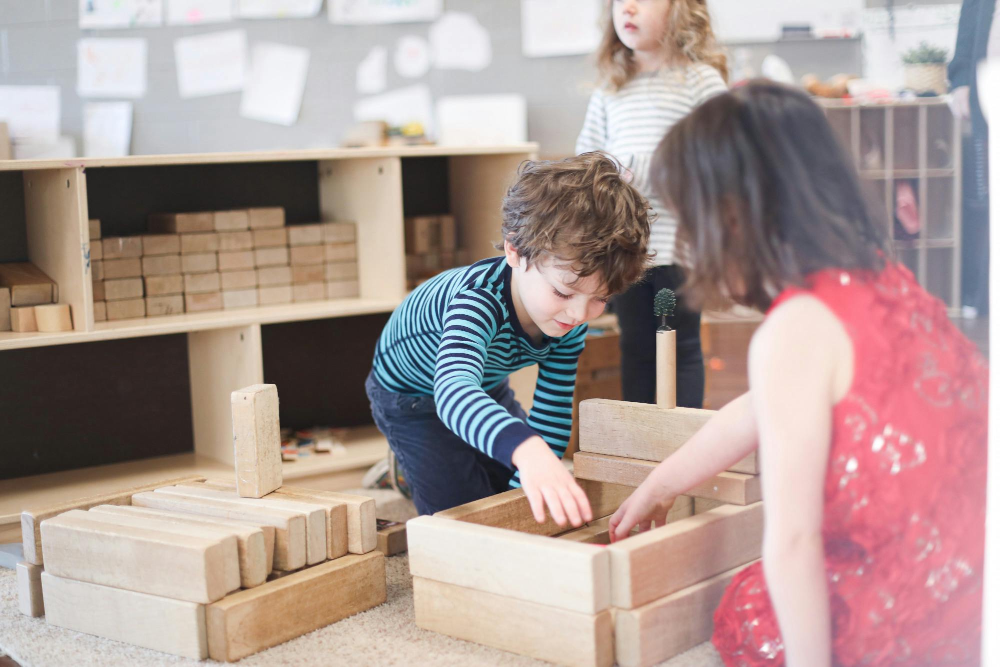 A child at the Mitchell Early Childhood and Family Center plays with learning tools in a preschool classroom Feb. 21. Jacy Bradley, DN