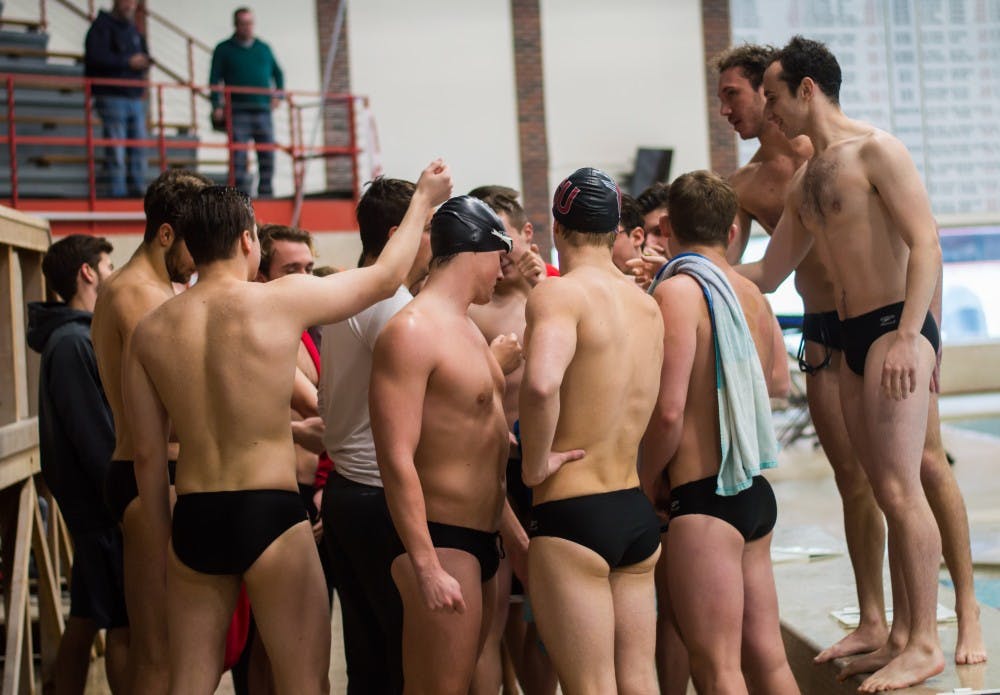 Ball State men's swim and dive team went against Eastern Michigan on Jan. 13 in Lewellen Aquatic Center. The Cardinals lost to the Swoops 149-121. Teri Lightning Jr., DN