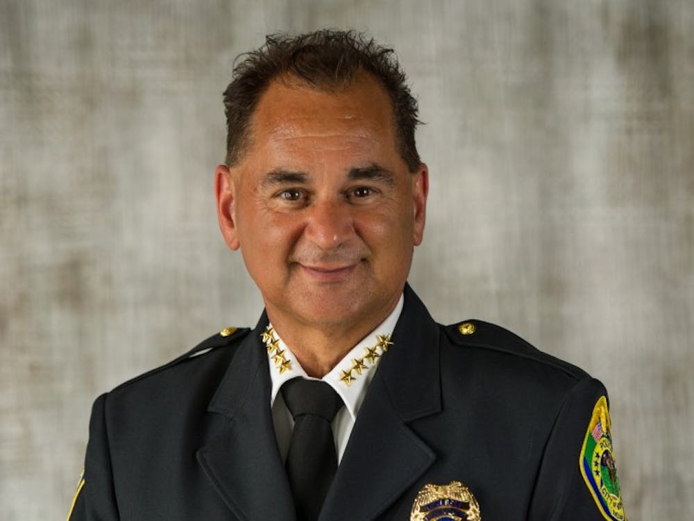 Muncie Police Department chief Steve Stewart resigned the morning of Oct. 31. Stewart has been chief of police since mayor Dennis Tyler took office in January 2012. Muncie Police Department // Photo Courtesy 