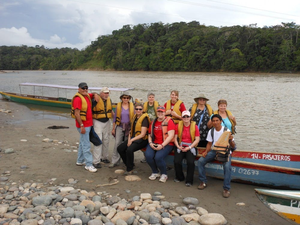 <p>Deanna Pucciarelli, fourth from the left,&nbsp;has studied chocolate in&nbsp;graduate&nbsp;school and has traveled to different&nbsp;countries&nbsp;to chart the&nbsp;history of chocolate. The associate professor and program director in the hospitality and food management department has studied how chocolate has been used for medical purposes.<em>&nbsp;</em><em style="background-color: initial;">PHOTO PROVIDED BY DEANNA PUCCIARELLI</em></p>