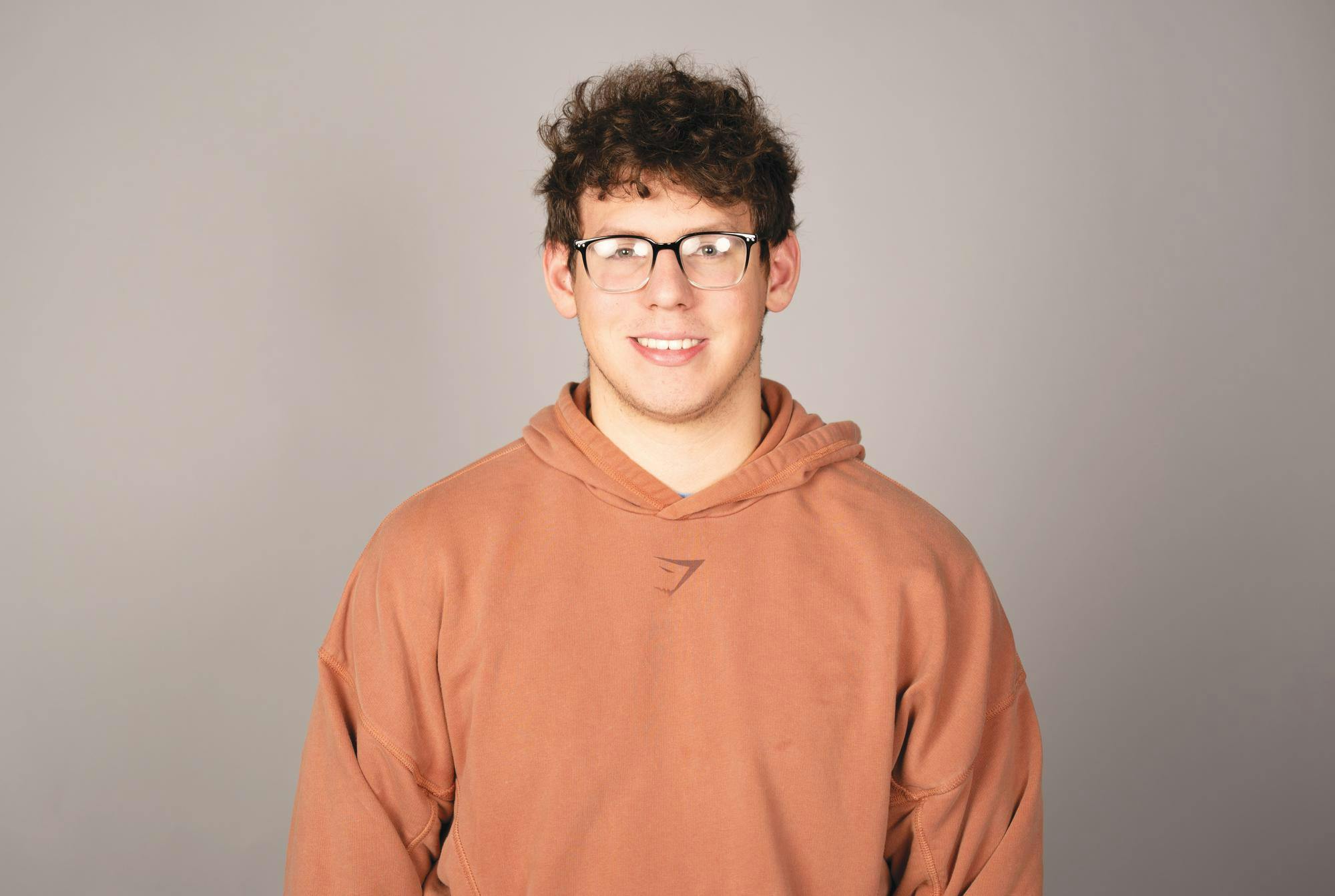  Zion Bricker poses for a photo Dec. 1 in the Arts and Journalism Building. Kadin Bright, DN