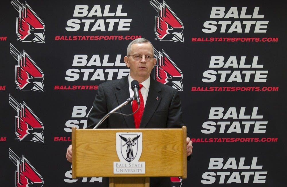 <p>Mark Sandy was hired at Ball State after 10 years after Eastern Kentucky.&nbsp;</p>
