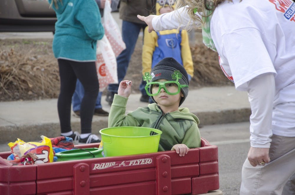 The St. Patrick's Day Parade took place in Downtown Muncie on March 17. Various floats handed out candy to parade-goers. DN PHOTO KELSEY DICKESON