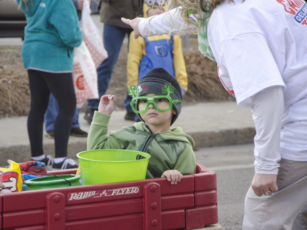 The St. Patrick's Day Parade took place in Downtown Muncie on March 17. Various floats handed out candy to parade-goers. DN PHOTO KELSEY DICKESON