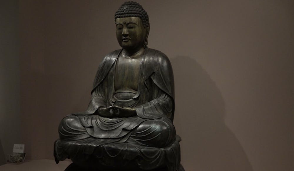 A statue on display in the David Owsley Museum of Art.
