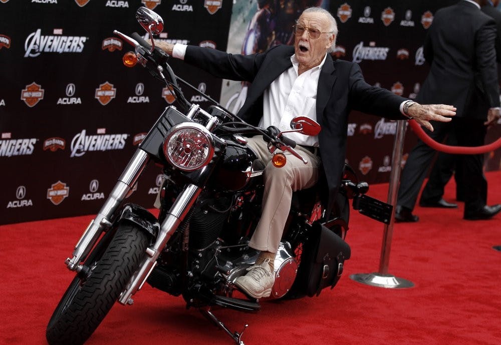 In this April 11, 2012, file photo,Stan Lee arrives at the premiere of "The Avengers" in Los Angeles. Comic book genius Lee, the architect of the contemporary comic book, has died. He was 95. The creative dynamo who revolutionized the comics by introducing human frailties in superheroes such as Spider-Man, The Fantastic Four and The Incredible Hulk, was declared dead Monday, Nov. 12, 2018, at Cedars-Sinai Medical Center in Los Angeles, according to Kirk Schenck, an attorney for Lee's daughter, J.C. Lee. (AP Photo/Matt Sayles, File)&nbsp;