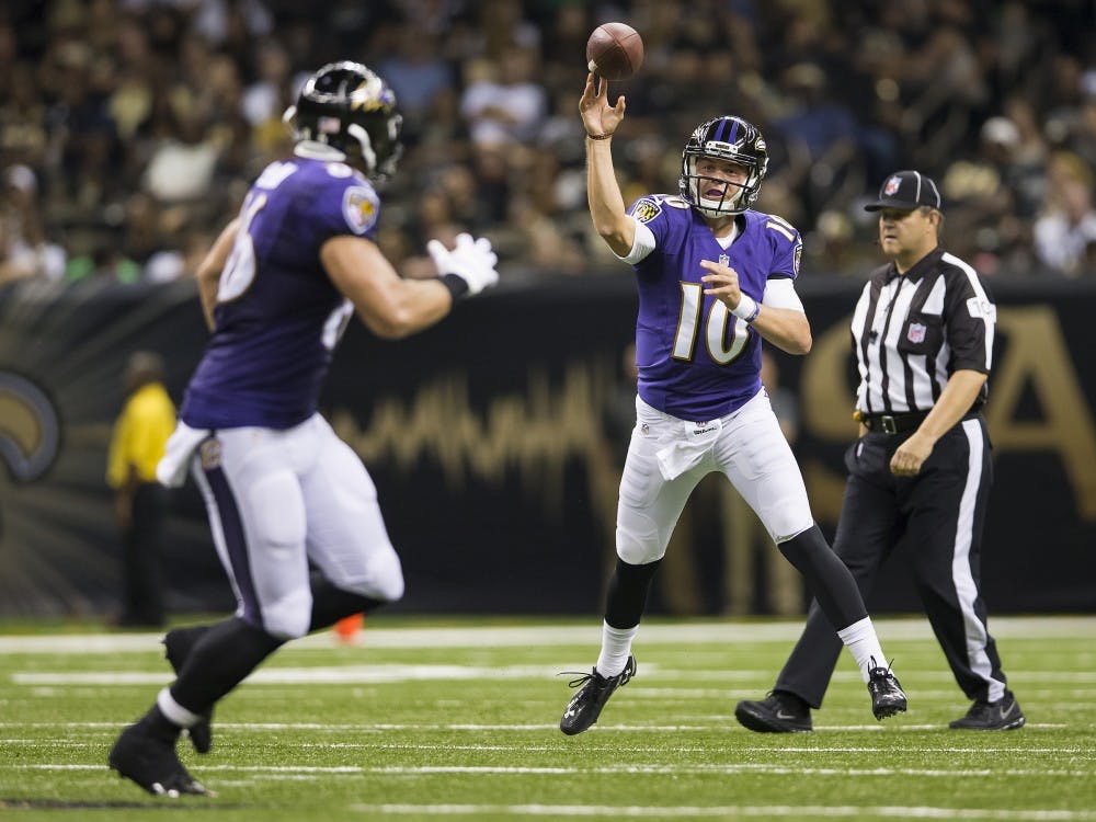 <p>Former Ball State quarterback Keith Wenning signed with the Cicinnati Bengals on June 24 as their fourth quarterback. Wenning was originally drafted by the Baltimore Ravens in 2014, but was let go in May. <em>PHOTO PROVIDED BY BALTIMORE RAVENS/SHAWN HUBBARD</em></p>