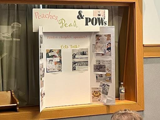 A poster for the event tells the story of how prisoners of war contributed to Indiana’s agriculture.