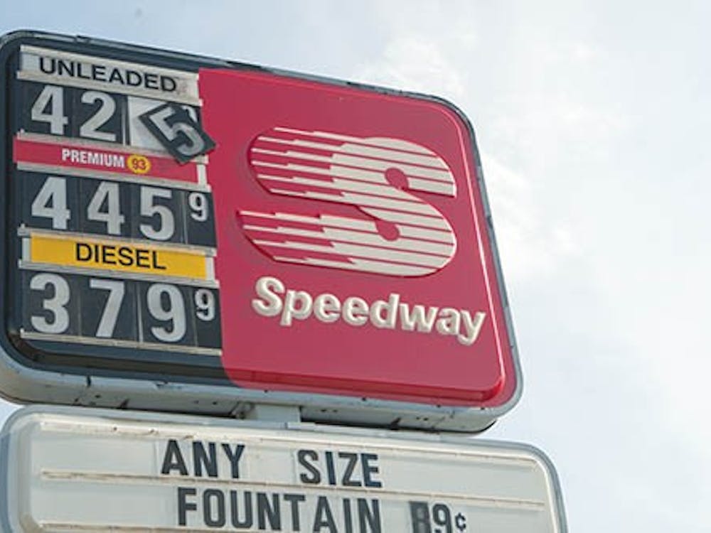Gas prices in Indiana rise 50 cents above the national average. The increase was thought to be caused by refinery outages in the Midwest. DN PHOTO JORDAN HUFFER