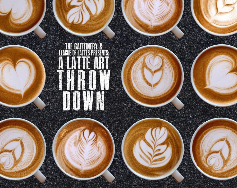 The Caffeinery is hosting a Latte Art Throw Down March 17 at 7:30 p.m. &nbsp;Baristas will craft designs displaying their craftsmanship for judge’s and spectators. The Caffeinery Facebook, Photo Courtesy
