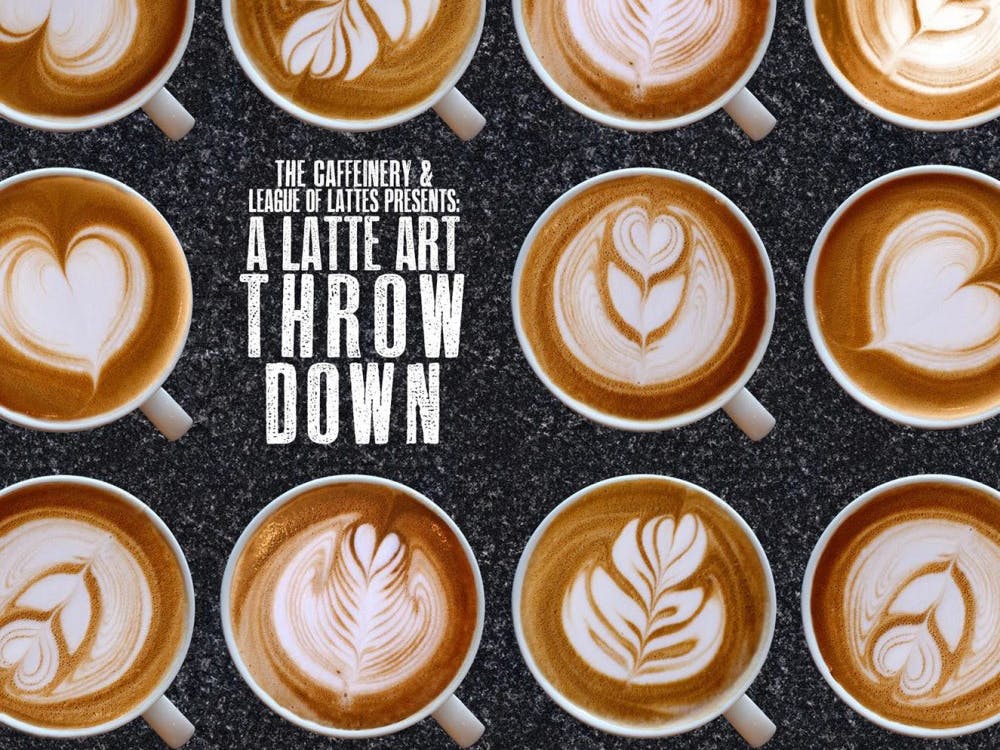 The Caffeinery is hosting a Latte Art Throw Down March 17 at 7:30 p.m. &nbsp;Baristas will craft designs displaying their craftsmanship for judge’s and spectators. The Caffeinery Facebook, Photo Courtesy
