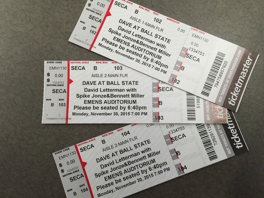 David Letterman will speak at Ball State with Spike Jonze and Bennett Miller on Nov. 30, 2015.&nbsp;DN PHOTO RACHEL PODNAR