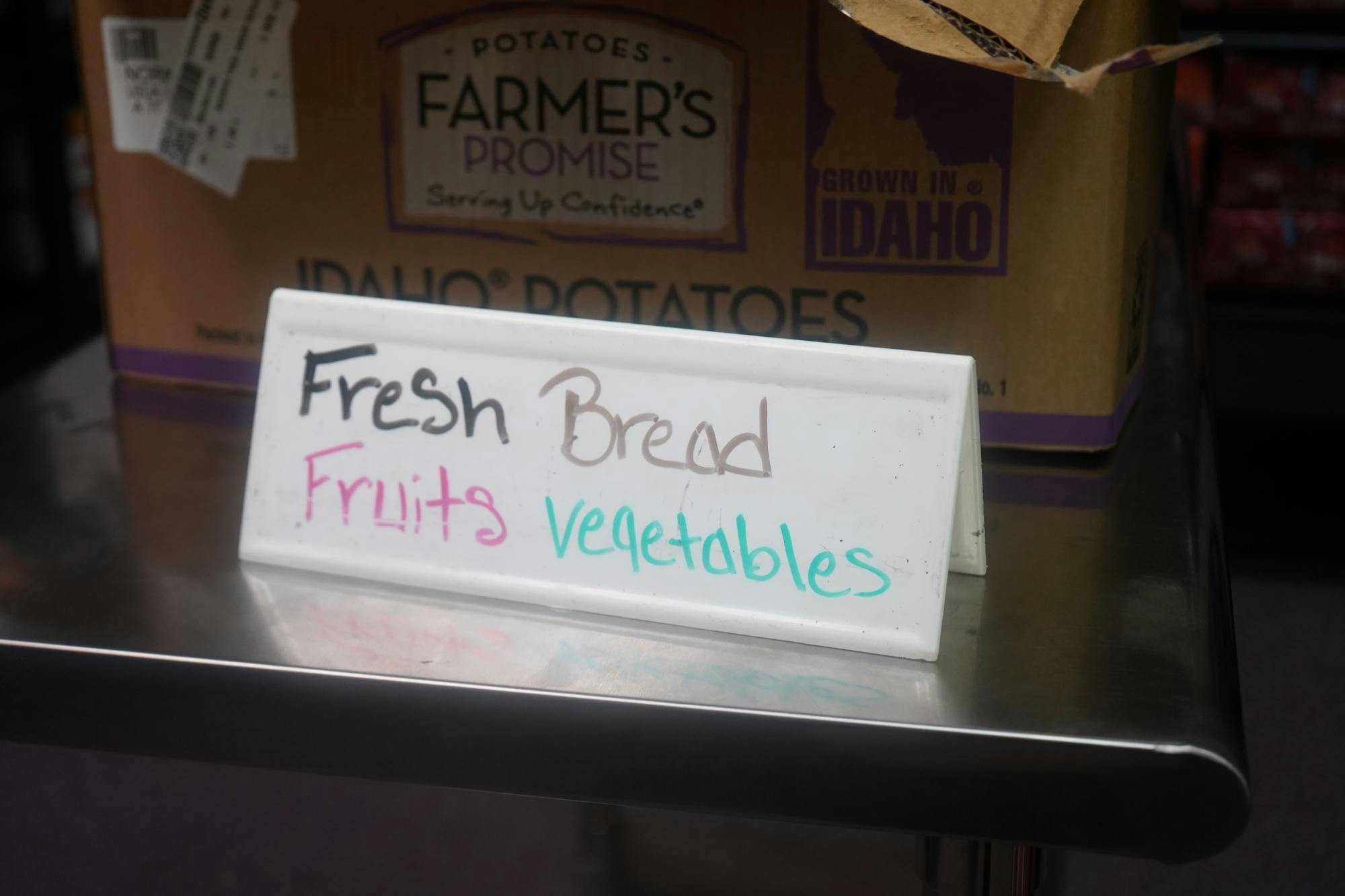 Assistant Director of Student Life for Service Opportunities, Elijah Arns, is in charge of Cardinal Kitchen. Cardinal Kitchen is a student organization through Student Voluntary Services that serves all students on and off campus. It includes a free food pantry for the purpose of fighting food insecurity. They are open three times a week on Tuesdays, Wednesdays, and Thursdays and located in L.A Pittenger Student Center room 152. (Photo by Quinn Palilonis, Cardinal Media)