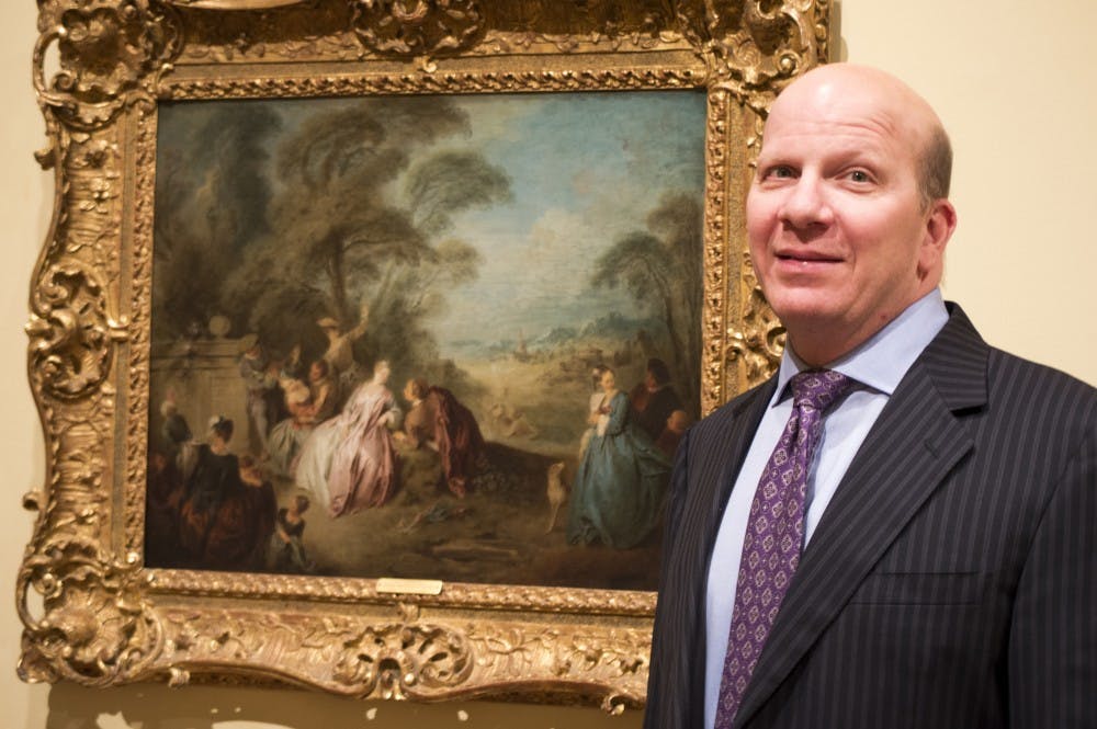 New Art Director of the David Owlsey Museum of Art Robert La France originally wanted to purchase the piece "A Fete Champetre" by Jean-Baptiste Pater from Owlsey. However, Owlsey informed him it was already at Ball State. DN PHOTO ALAINA JAYE HALSEY