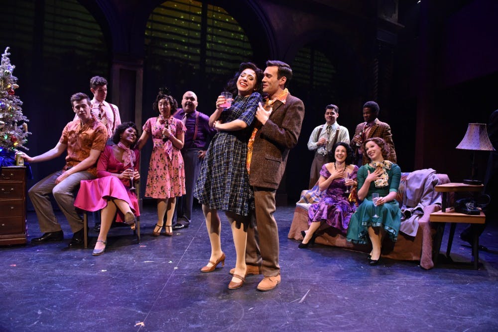 The cast of “Sunset Boulevard” performs during a preview night for the show. Until Dec. 8, Porchlight Music Theatre will be putting on the musical. Michael Courier, Photo Provided.