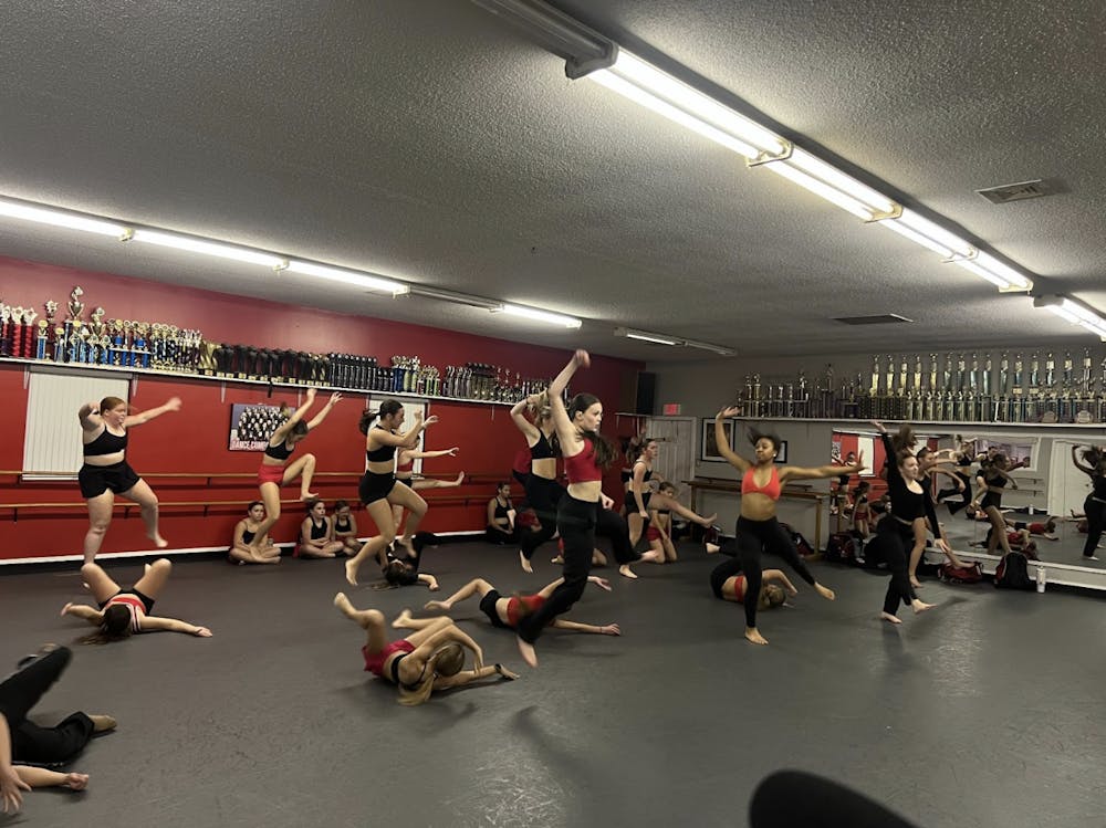 Cole Academy dancers rehearsing for upcoming show.