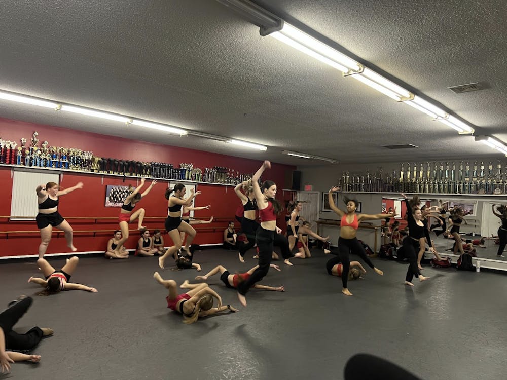 Cole Academy dancers rehearsing for upcoming show.