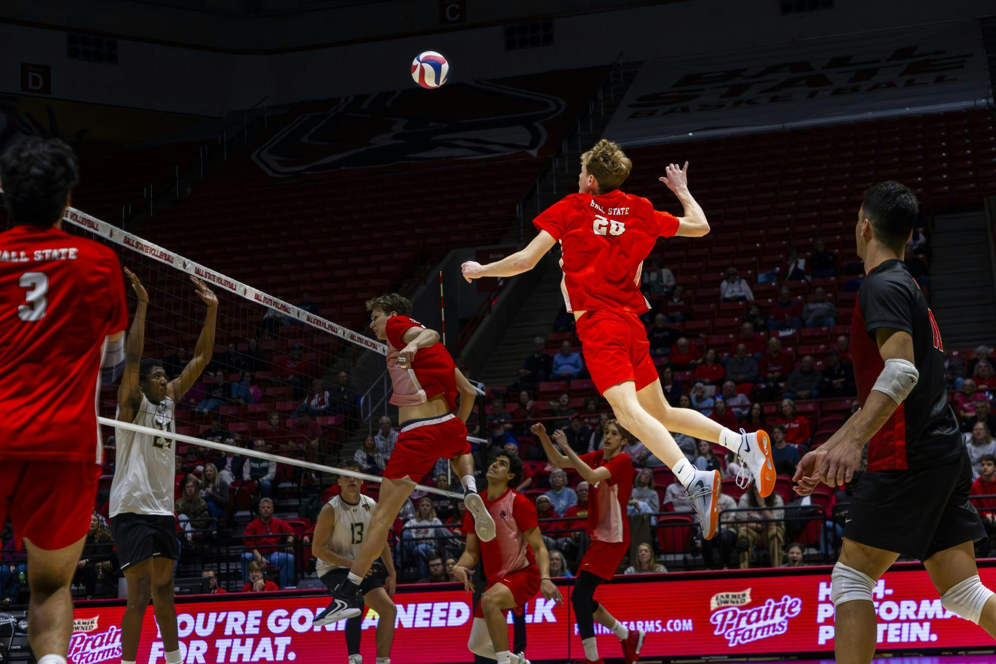 Ball State Men's Volleyball wins against Lindenwood 3-1 on Feb. 13 in Worthen Arena. After the game, Ball State Men's Volleyball has a conference mark of 4-0.