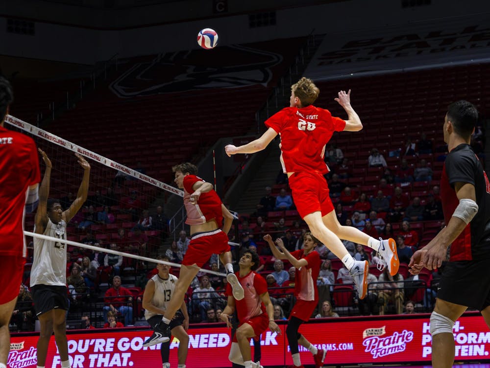 Ball State Men's Volleyball wins against Lindenwood 3-1 on Feb. 13 in Worthen Arena. After the game, Ball State Men's Volleyball has a conference mark of 4-0.
