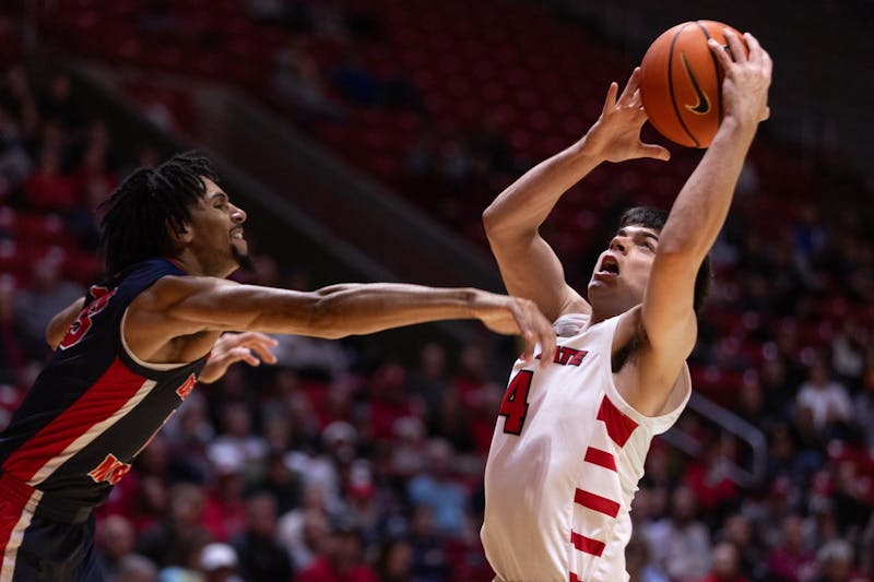 Junior #4 Juanse Gorosito goes in for a layup goes for the layup against Detroit Mercy on Nov 20 at Worthen Arena. Gorosito averages 12 points 2 rebounds and 1 assist. Titus Slaughter, DN.