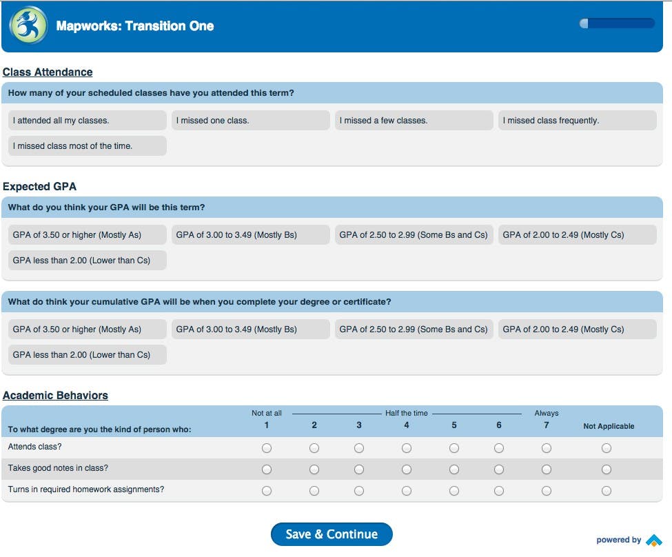 The Making Achievements Possible survery (Map-Works) was designed to help improve student achievement in their first two years at Ball State. The survey asks students about a variety of topics to get an idea of how students are adjusting to the university. PHOTO COURTESY OF MAPWORKS
