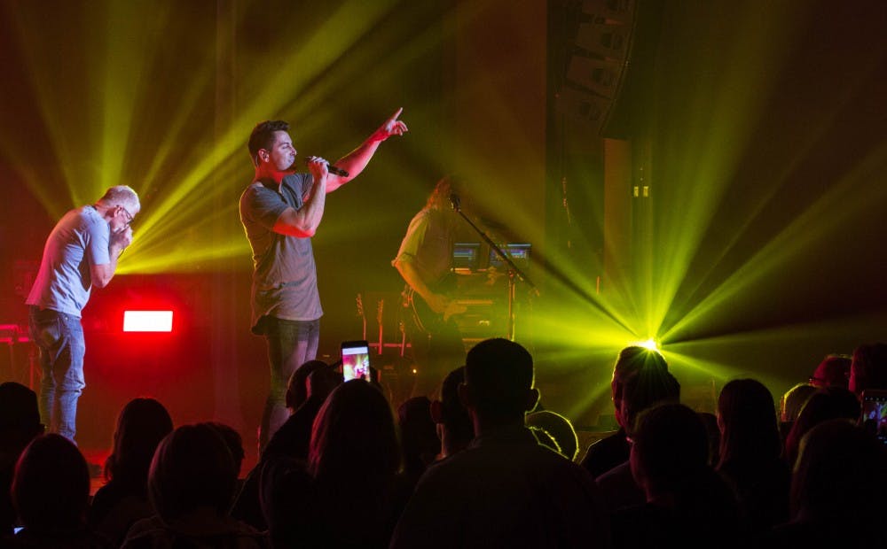 Contemporary Christian recording artist Jeremy Camp came to John R. Emens Auditorium on Nov. 4 for a night filled with worship and ministry during his I Will Follow tour. The show also featured performances from Royce Lovett and Love and the Outcome. Grace Ramey // DN