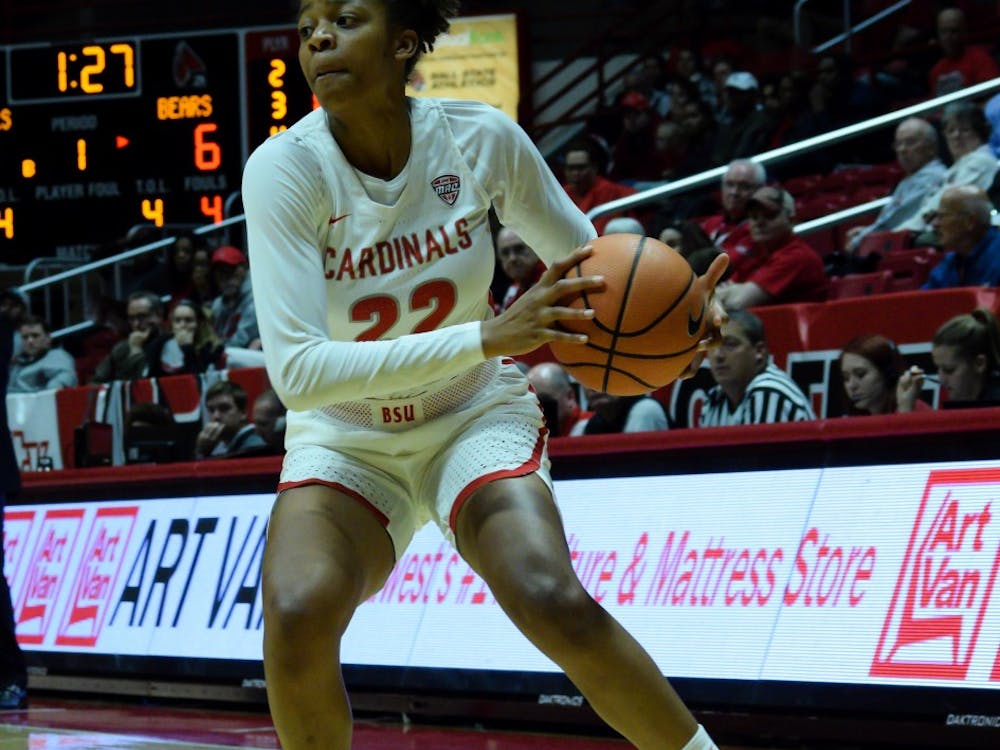 Ball State women's basketball played against Missouri State for their season opener on Nov. 13 in John E. Worthen Arena. The Cardinals won 70-58.
