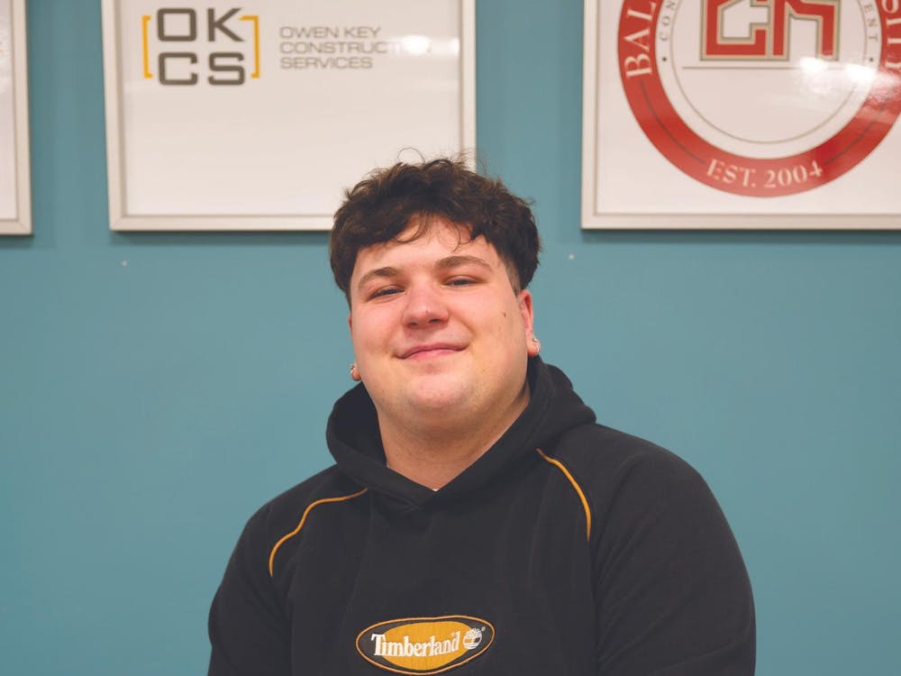 Ball state third year construction management major Austin Elliott poses for a photo Dec. 9 in the Applied Technology Building. Kadin Bright, DN