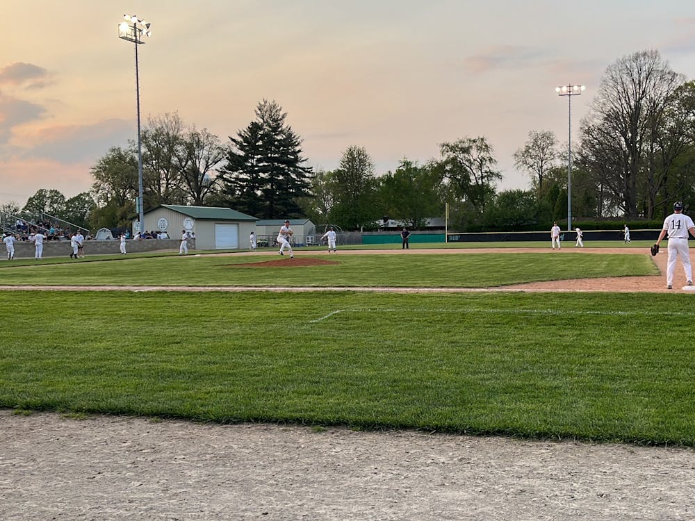 Delta High School takes on Wes-Del High School in a first-round matchup in the 2022 Delaware County Baseball Tournament in Yorktown, Indiana, May 10, 2022. Delta defeated Wes-Del 4-2 to advance to the semifinals against Daleville. (Kyle Smedley/DN)