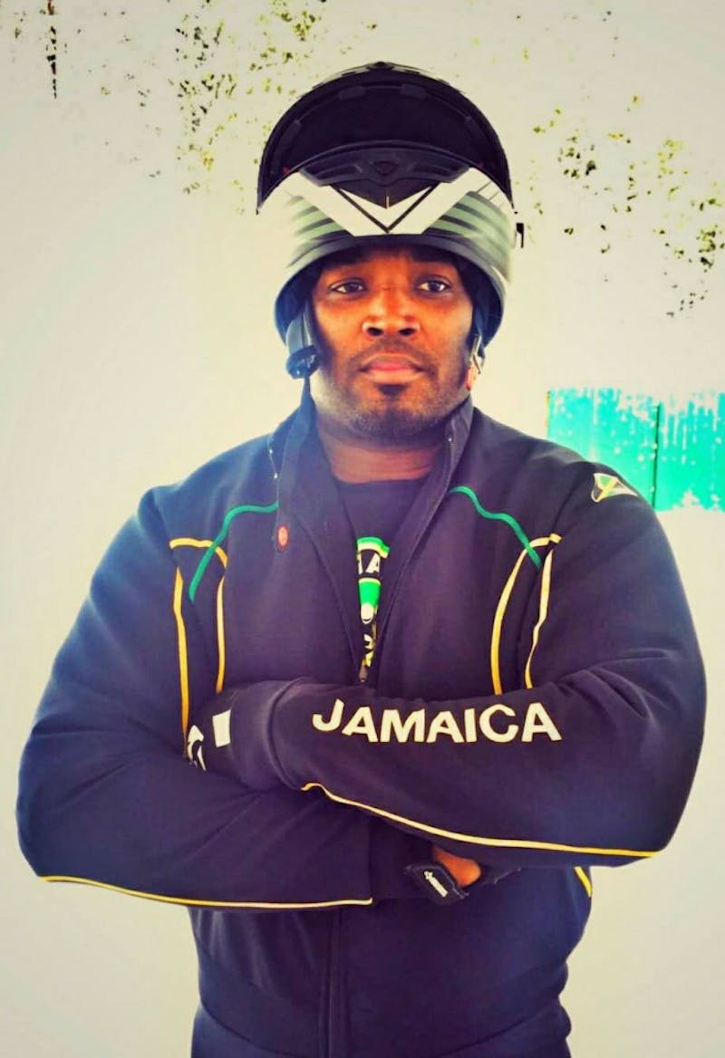 Ball State alum Michael Blair hoped to represent team Jamaica in bobsled at the 2018 PyeongChang Winter Olympics. Blair re-emerged to the athletic scene 11 years after retiring from playing professional football. Michael Blair, Photo Provided