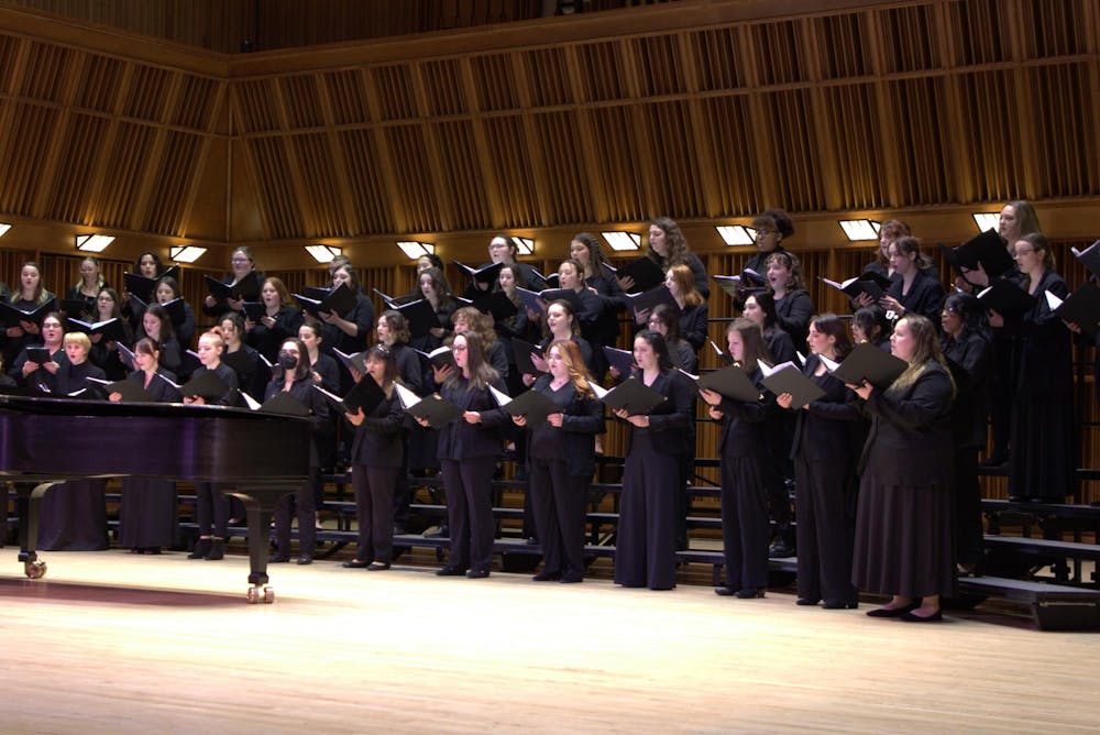 Ball State Univerity's Vox Anima ensemble performs at Sursa Performance Hall, Tuesday, March 19. The annual Women of Song concert is presented in celebration of Women's History Month. Zach Gonzalez, DN