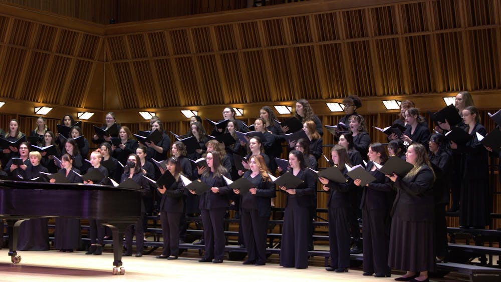 Ball State Univerity's Vox Anima ensemble performs at Sursa Performance Hall, Tuesday, March 19. The annual Women of Song concert is presented in celebration of Women's History Month. Zach Gonzalez, DN