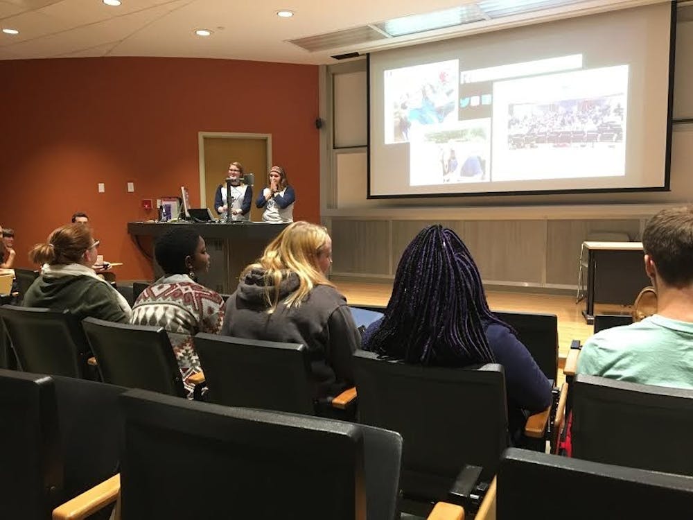 <p>Ball State students attended the National Residence Hall Honorary Leadership Conference on Saturday. The&nbsp;NRHH recognizes some of the school's top student leaders who live in residence halls and have show traits of leadership and commitment. <em>Mary Freda</em><em>&nbsp;// DN</em></p>