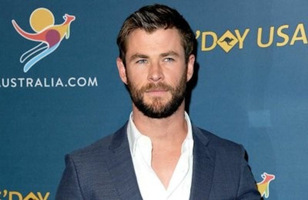 <p>Chris Hemsworth who is most popular as Thor will wave the green flag at the Indianapolis 500 Sunday, May 27. <strong>AP Photo</strong></p>