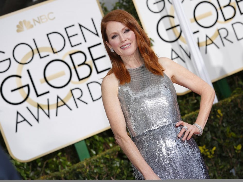 Julianne Moore arrives at the 72nd Annual Golden Globe Awards show at the Beverly Hilton Hotel in Beverly Hills, Calif., on Sunday, Jan. 11, 2015. (Jay L. Clendenin/Los Angeles Times/TNS)