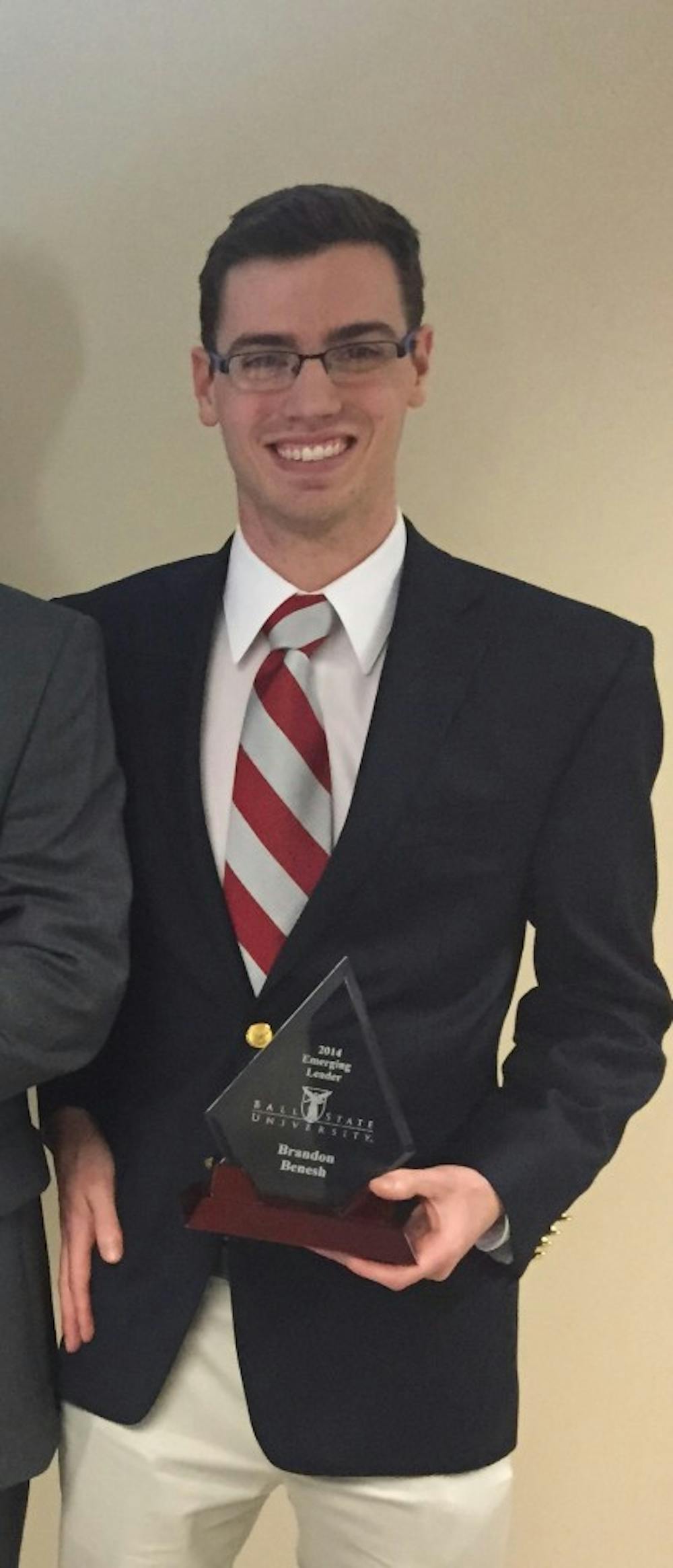 <p>Brandon Benesh, Theta Chi's vice president of health and safety, was put into a medically induced coma after he went into cardiac arrest late Wednesday, July 29. The Greek community is bonding together to support Benesh and Theta Chi. </p><p>Photo provided by Alex Penilla</p>