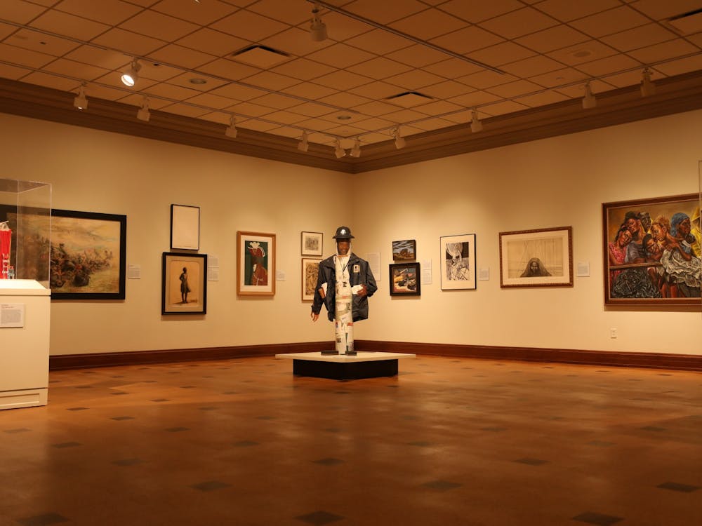 The second section of the “Memories & Inspiration'' exhibition titled, “Experiences & Remembrances,” Oct. 28. Director of the David Owsley Museum of Art, Robert LaFrance said the works of art in this section represent personal memories of the Davises and of the experience of many African Americans from their generation. Sumayyah Muhammad, DN