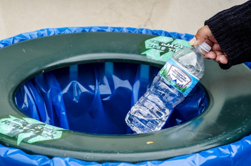 Recycling is of big importance to natural resource majors. They also have a love for outdoors, dirt and following issues in areas of land. Stephanie Amador, DN