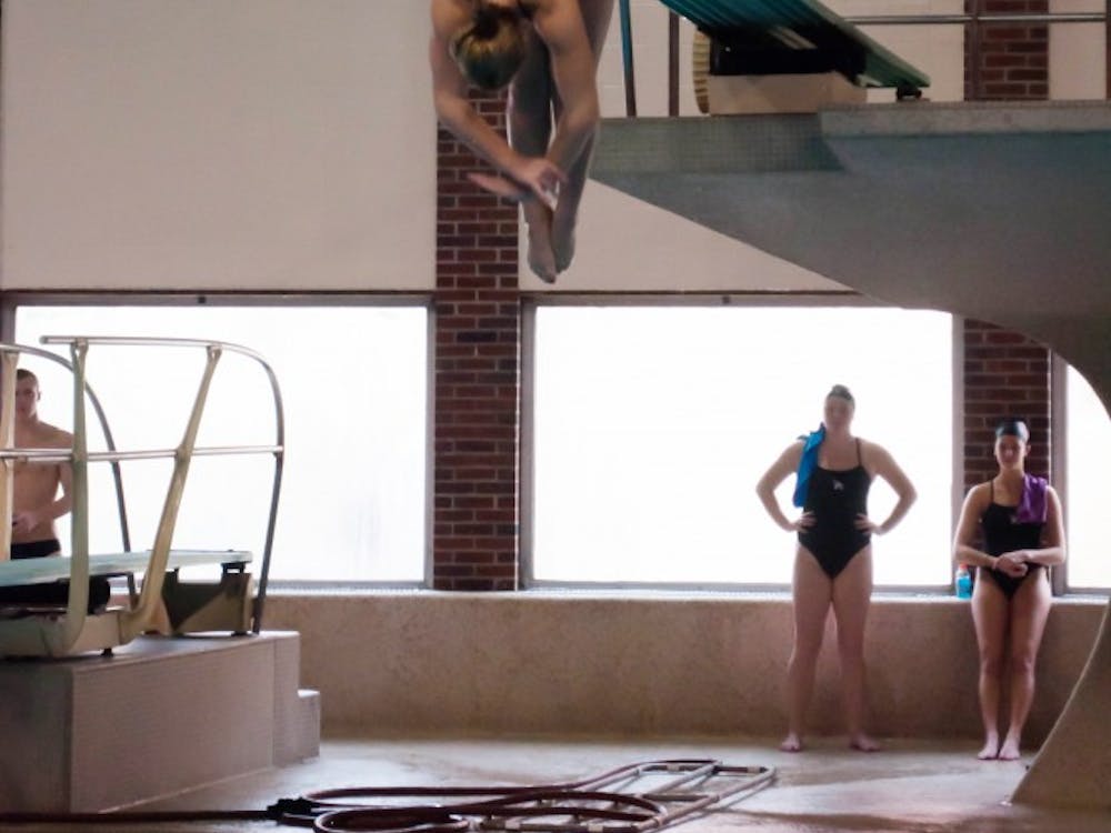 Sophomore Ball State diver Madie Zirzow competes in day two of the Doug Coers Invitational at Lewellen Aquatic Center. DN PHOTO KATIE GRAY