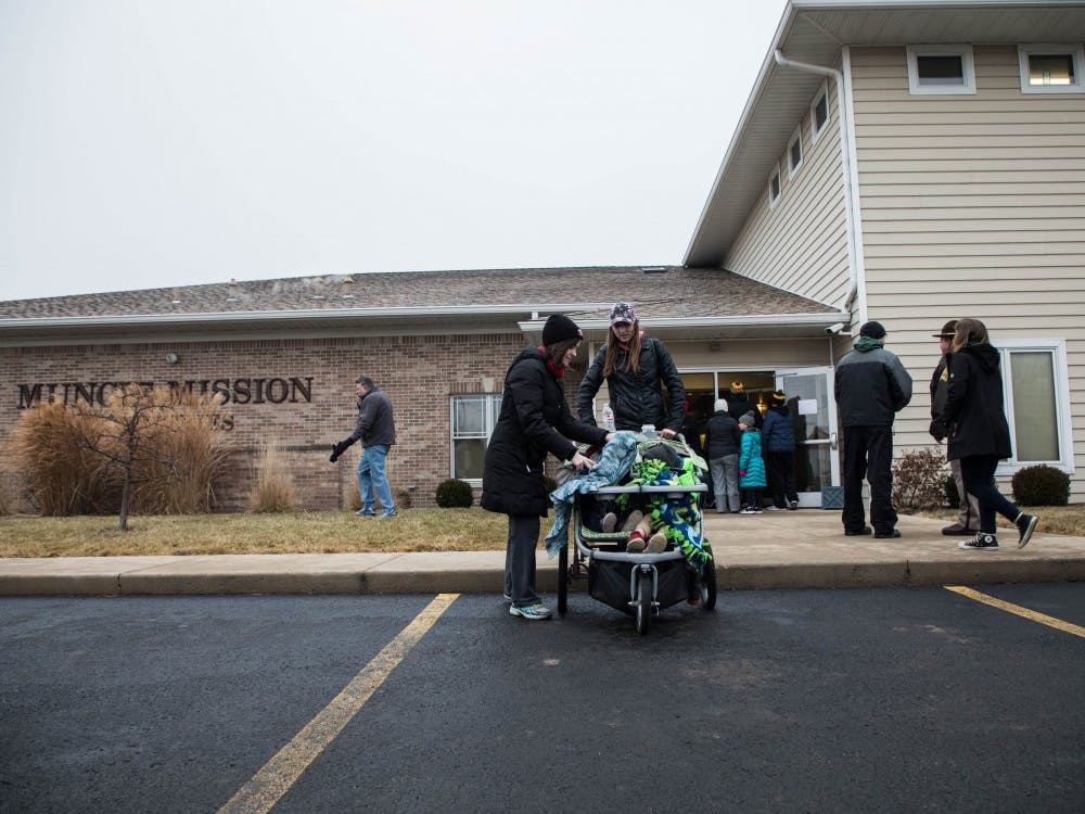 Muncie Mission held their annual Walk a Mile in My Shoes event that raises money to address physical and spiritual needs through food, shelter, Christian counseling and other long-term programs. The walk is held in February with harsh weather so that participants can empathize with homeless people that have to face these conditions on a daily basis. The 2018 fund goal was to reach $100,000. 