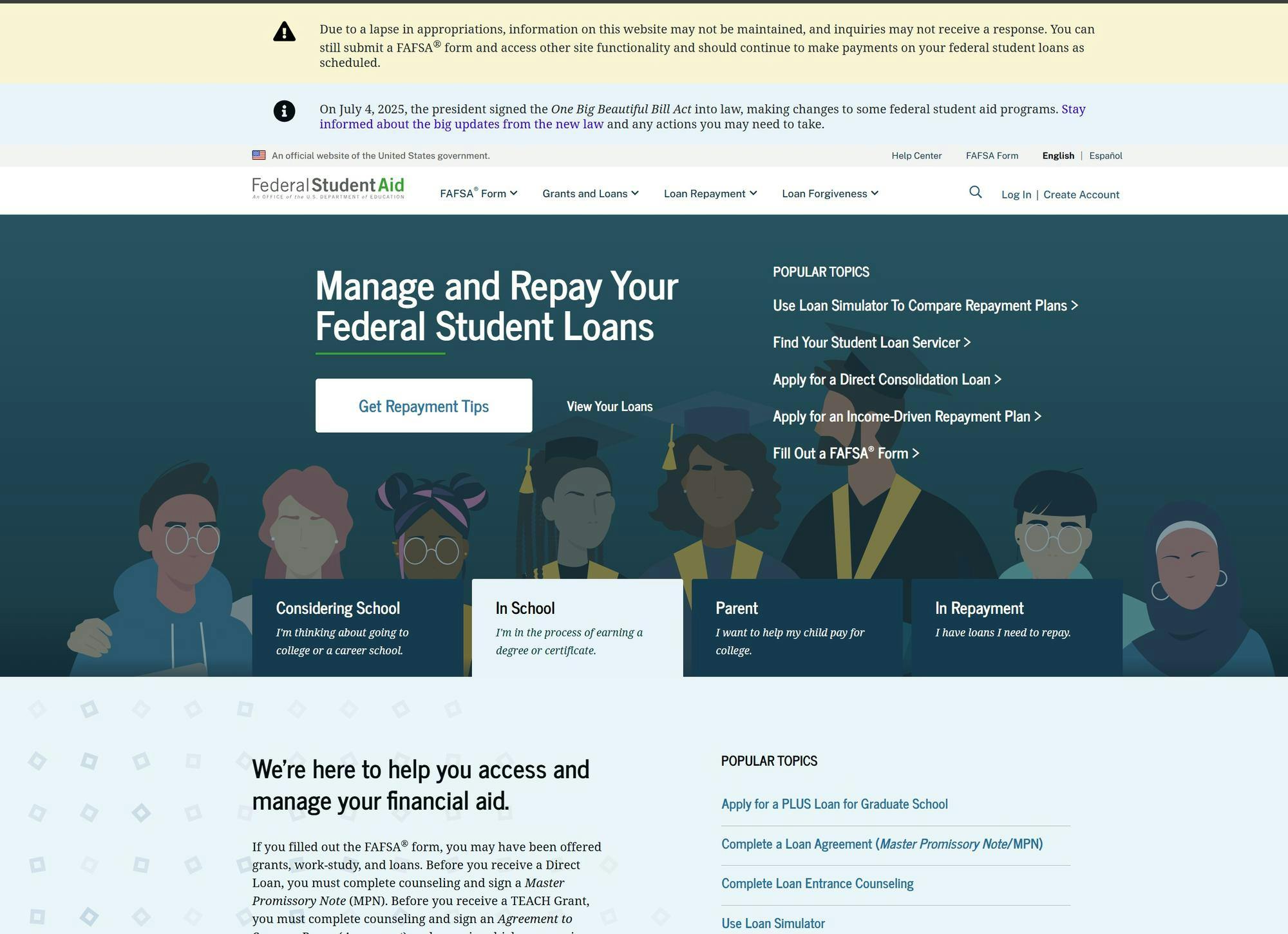The Free Application for Federal Student Aid (FAFSA) for the 2026 academic year went live Oct. 1 as scheduled, despite a government shutdown.