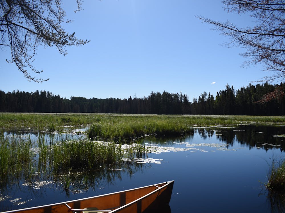 &nbsp;A lakeside view from inside the BWCA, 2018. After hiking through the woods, it was finally time to get our canoe in the water and paddle to our campsite. Tyler Griffith, DN