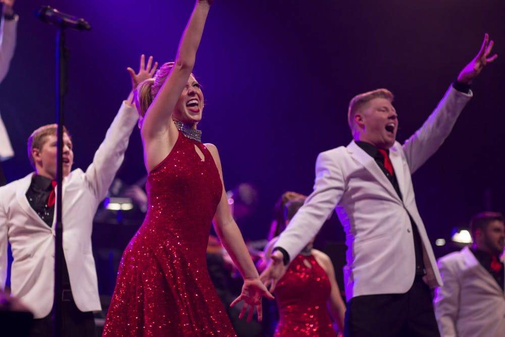 The University Singers Spectacular Show on Friday, April 10th, 2015 at Emens Auditorium. DN PHOTO JESSICA LYLE
