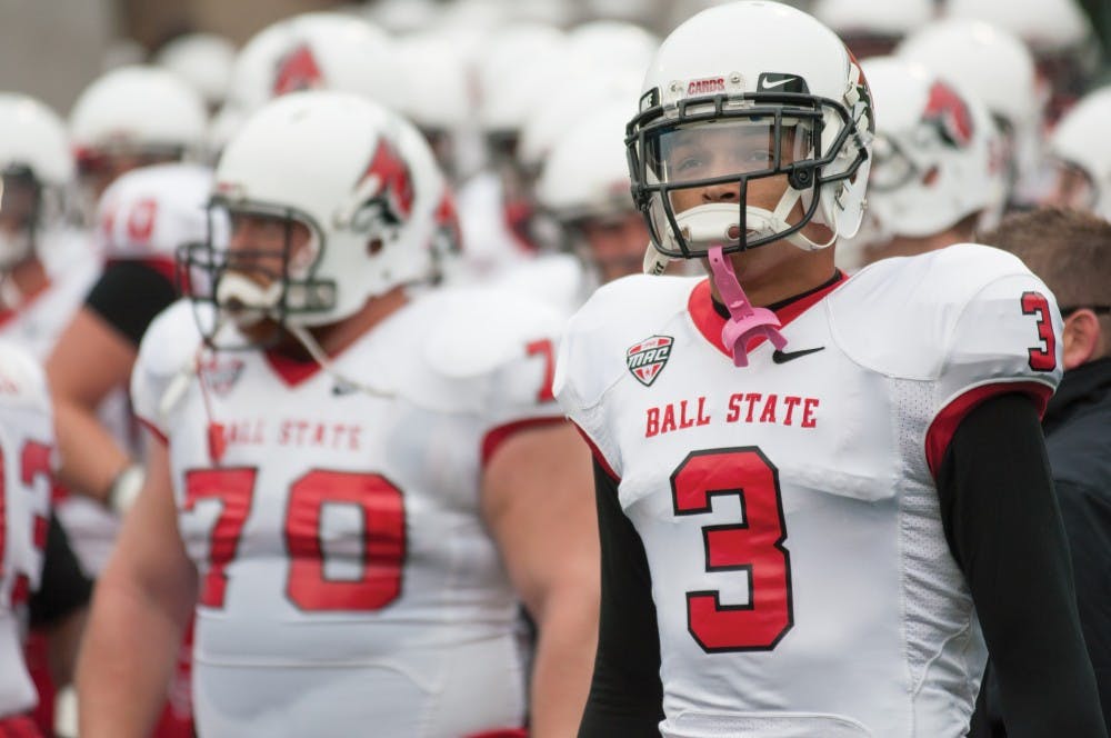 Former wide receiver Willie Snead gets ready to go out onto the field before the game against Akron on Oct. 26, 2013, at InfoCision Stadium. The Cleveland Browns signed Snead on Saturday as an undrafted free agent. DN FILE PHOTO JONATHAN MIKSANEK