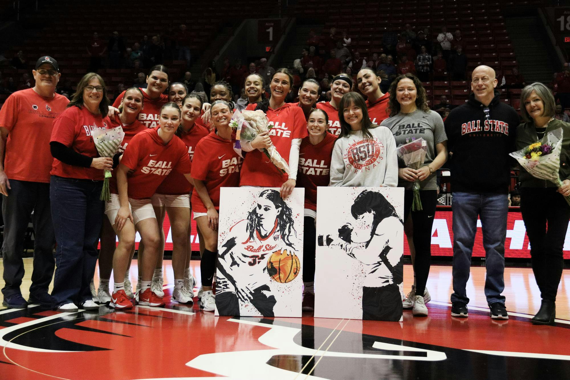 Ball State Women's Basketball wins against Ohio University with a score of 86 versus 85 on Feb. 27 in Worthen Arena.