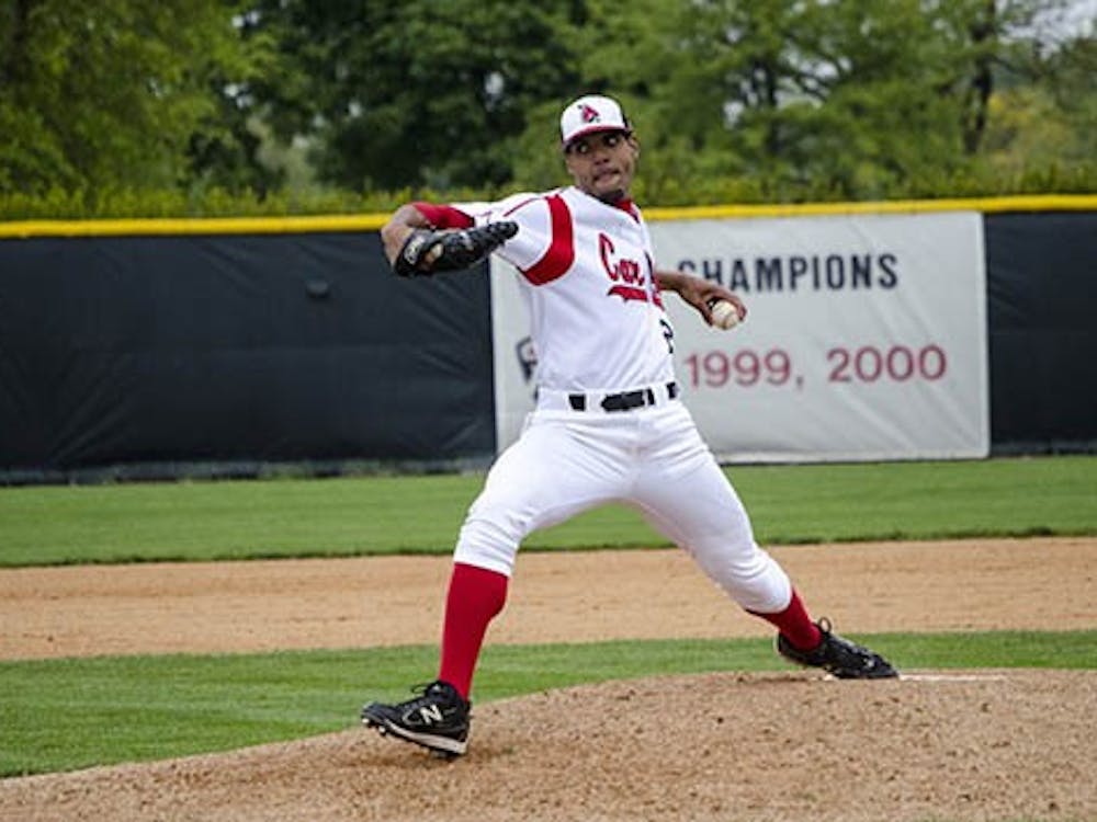 Nestor Bautista pitches a heat against Eastern Michigan on April 22, 2012, for his first career victory in relief. Bautista pitched in the latest game against Bradley where Ball State lost 13-8. DN FILE PHOTO DLYAN BUELL