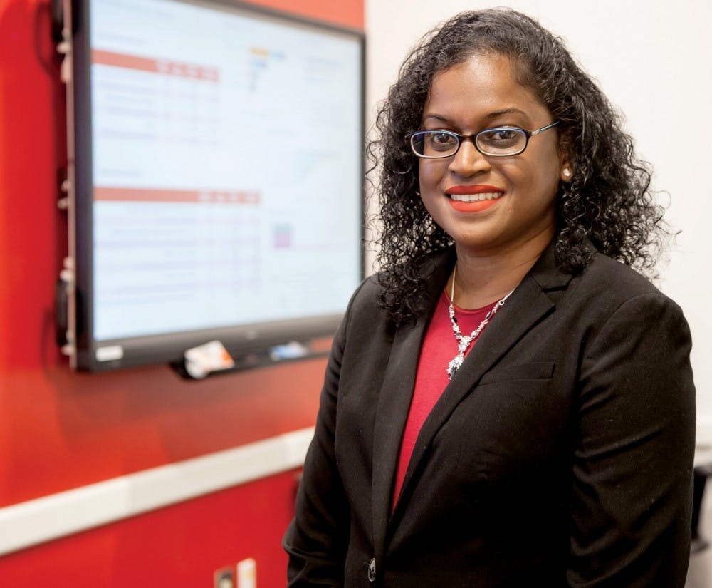 <p>Social media marketing professor Kesha Coker was recently granted U.S. citizenship after more than a year of waiting. She is originally from Trinidad and Tobago. Kaiti Sullivan, DN</p>